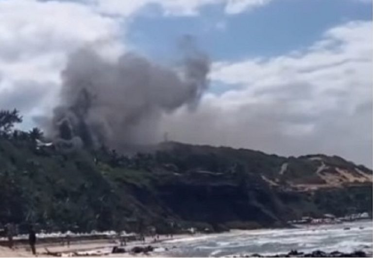 VÍDEO: Pousada é atingida por incêndio na Praia de Pipa