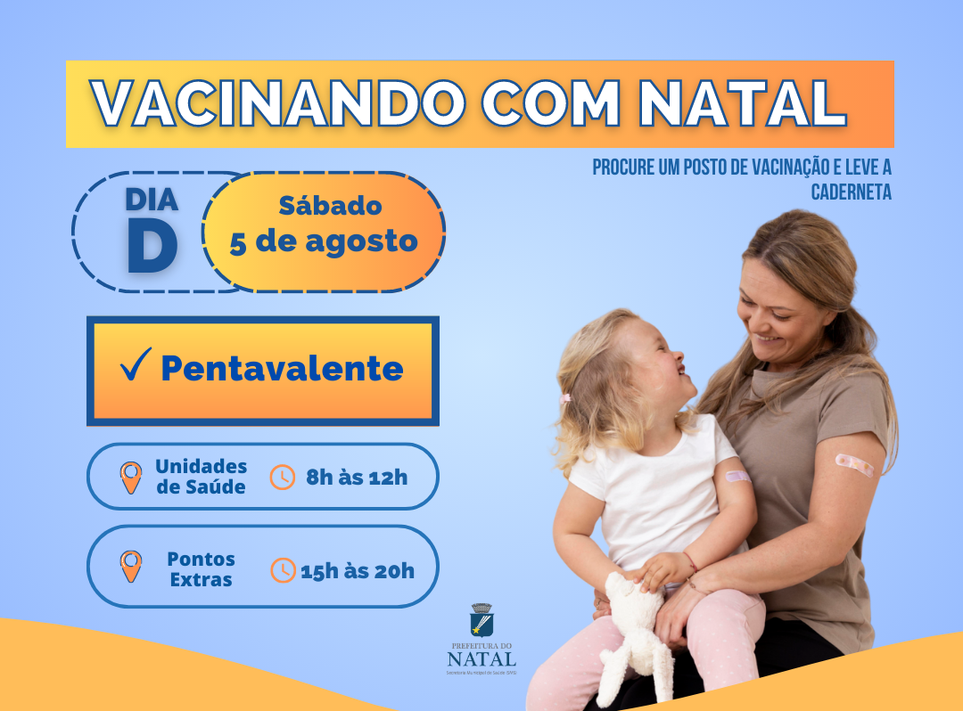 Dia D do Vacinando com Natal de agosto acontece neste sábado (5); confira os locais