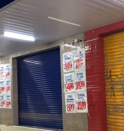 VÍDEO: Funcionários e clientes são feitos de reféns em supermercado na Grande Natal