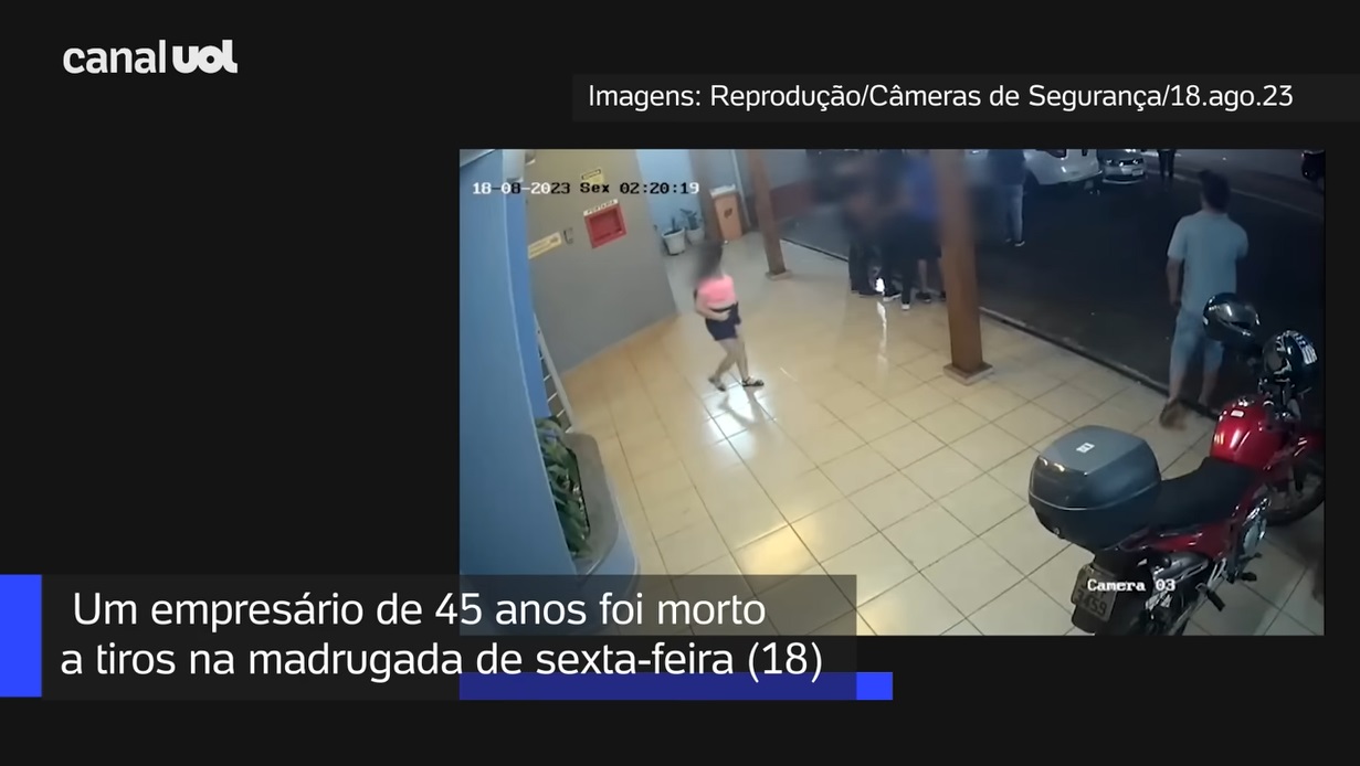 VÍDEO: Empresário tenta correr, escorrega e é morto a tiros em Foz do Iguaçu