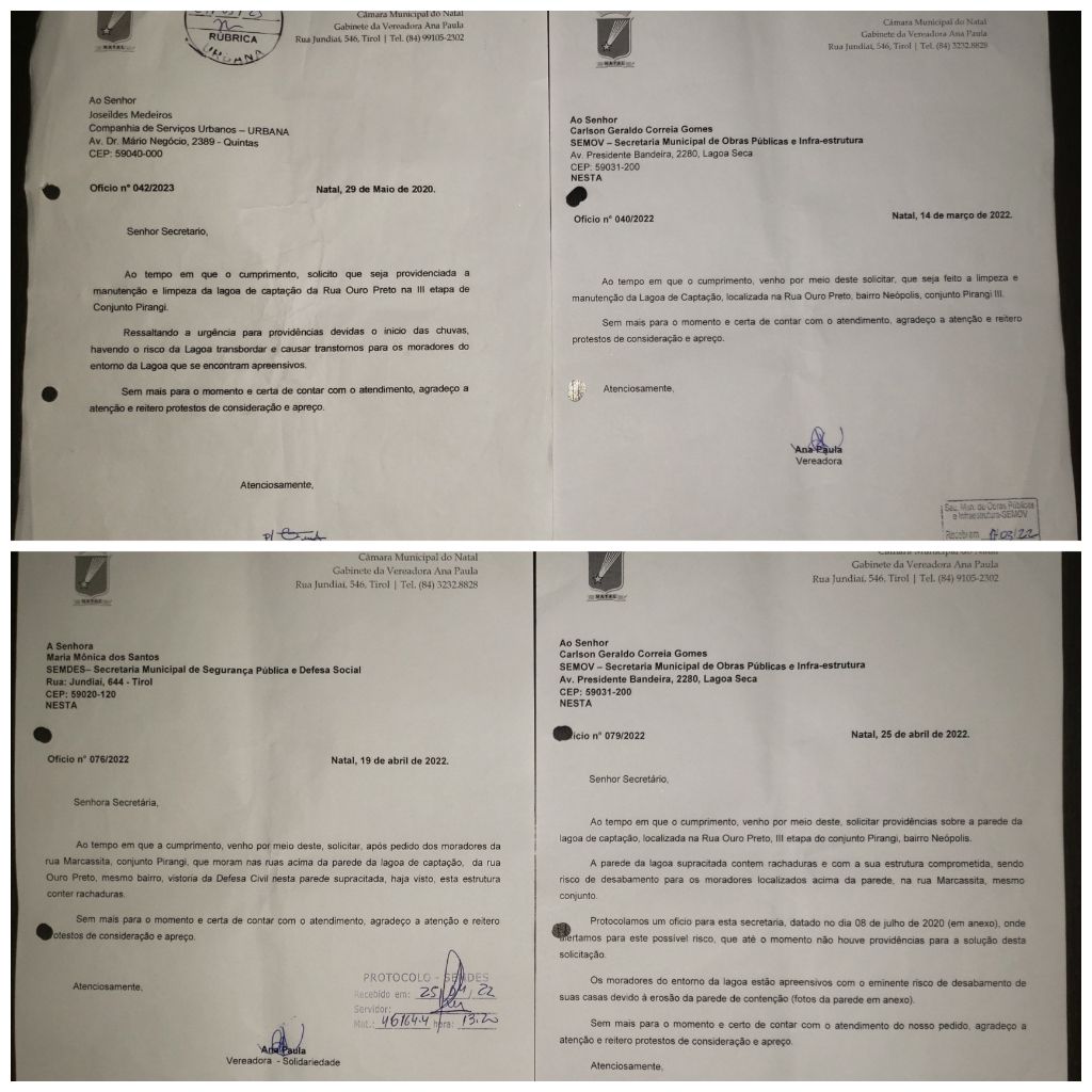 Moradores de Neópolis enviaram ofícios; Prefeito, secretário e MP foram avisados sobre risco de desabamento