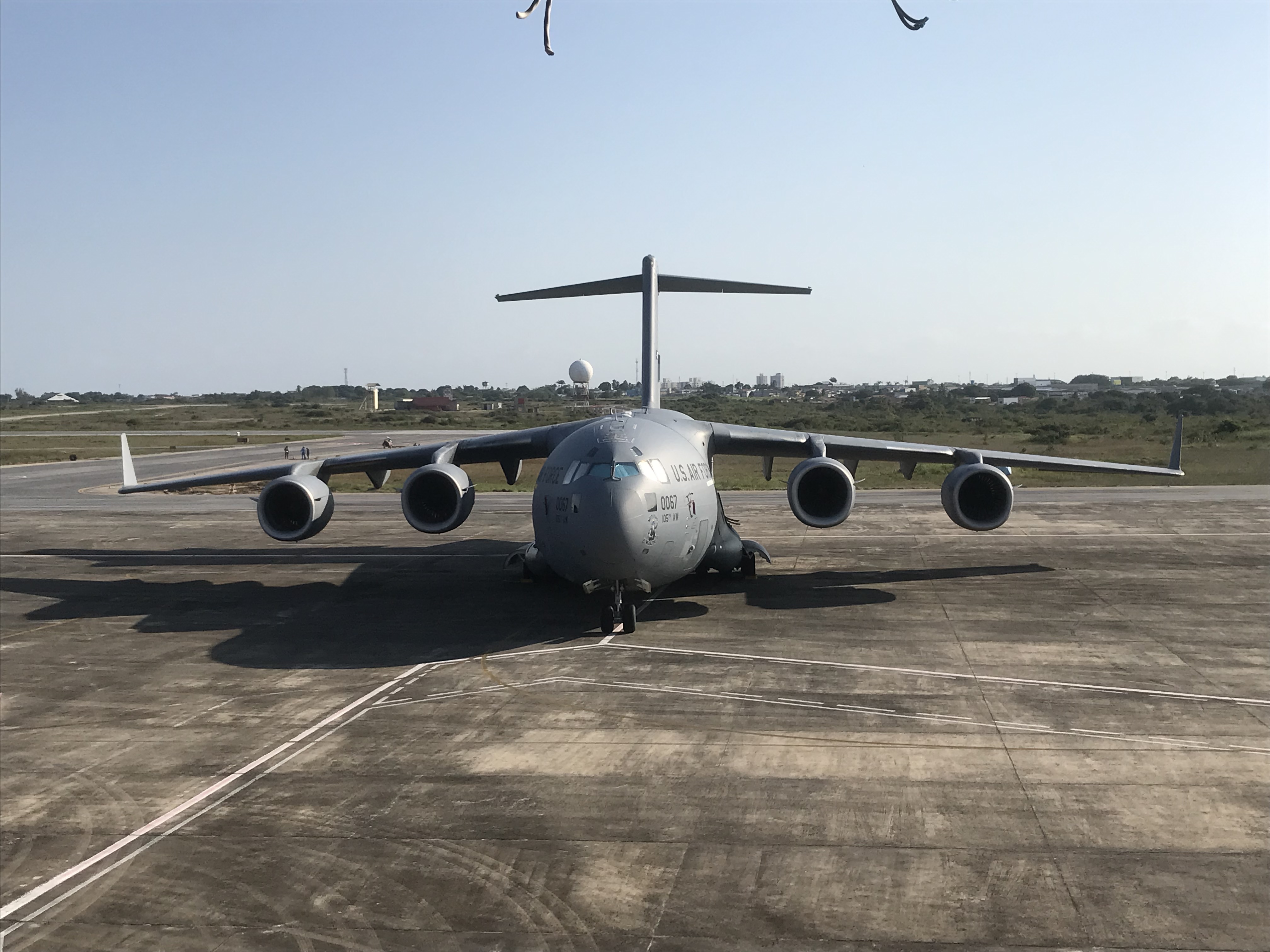 C-17  da USAF pousam na Base Aérea de Natal