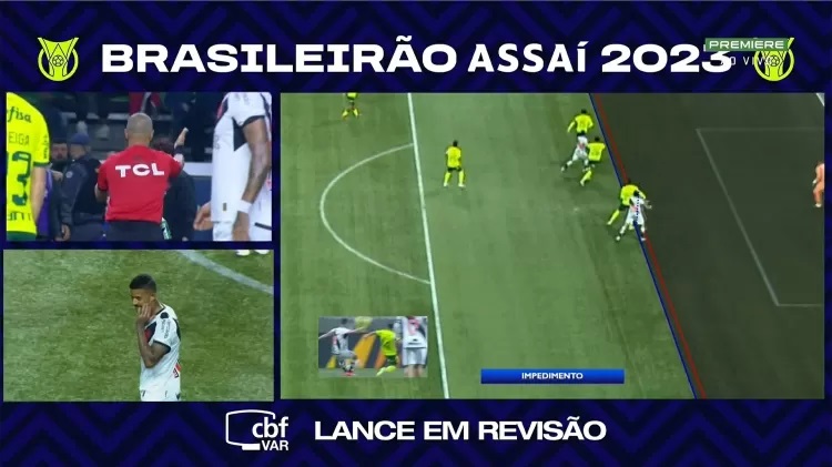 Ex-árbitros discordam de anulação de gol do Vasco contra Palmeiras