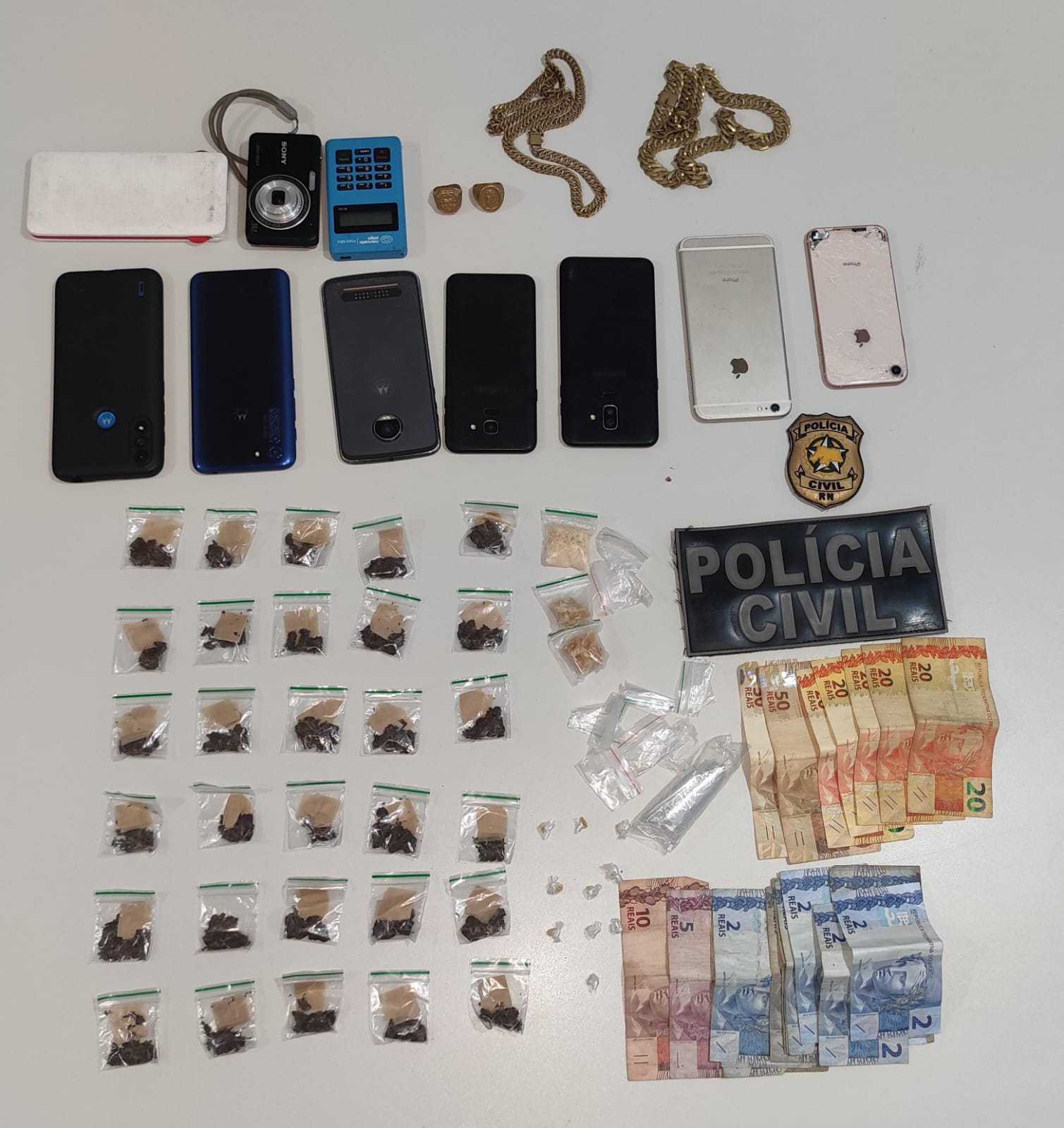 Polícia Civil prende dois homens por tráfico de drogas em João Câmara