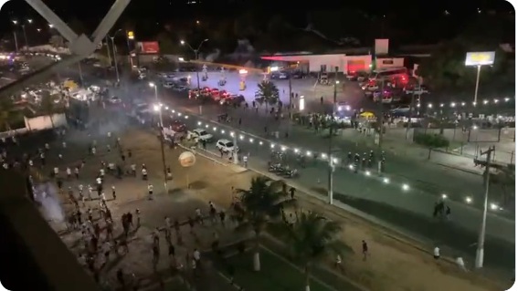 VÍDEO: Natal tem noite de terror com confrontos entre torcedores de ABC e Sport