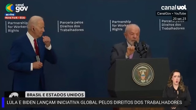 Lula e Biden lançam parceria por 'trabalho digno' e defendem sindicatos