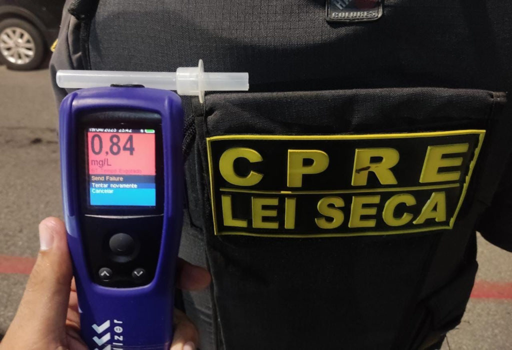 Polícia prende 3 condutores por embriaguez durante fiscalização na Grande Natal
