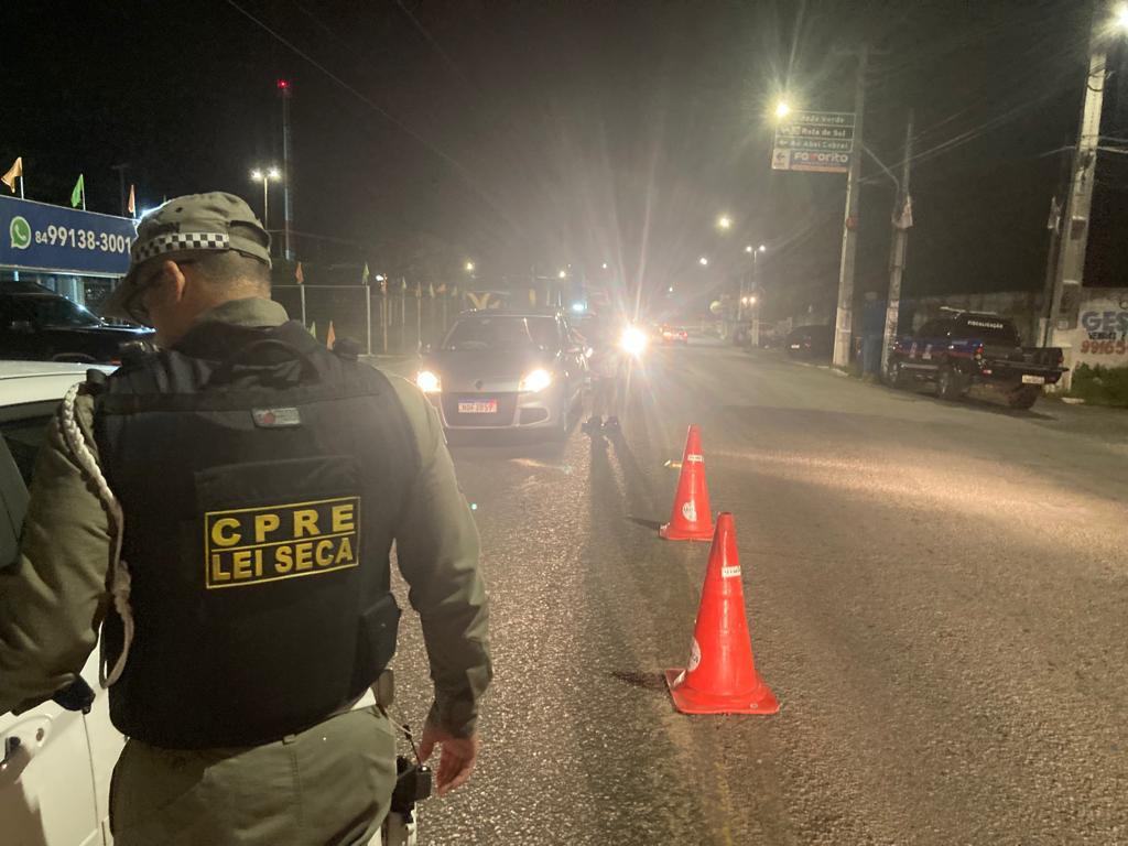 Seis motoristas são presos por embriaguez ao volante na Grande Natal no fim de semana