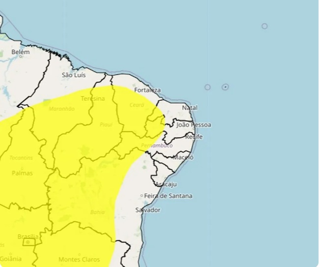 Instituto alerta para baixa umidade em 50 cidades do RN; veja lista