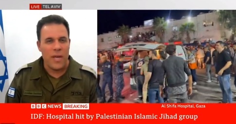 VÍDEO: Porta-voz do Exército israelense contesta ao vivo cobertura da BBC