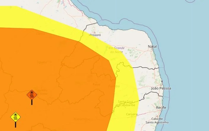 Inmet emite avisos de baixa umidade para 86 cidades do RN; veja listas