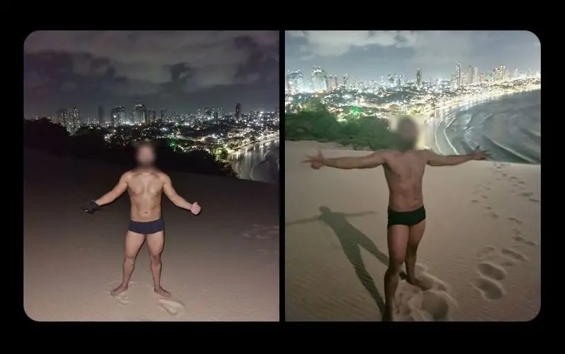 Homem é criticado após subir no Morro do Careca e postar nas redes sociais; Idema tenta identificar para aplicar multa