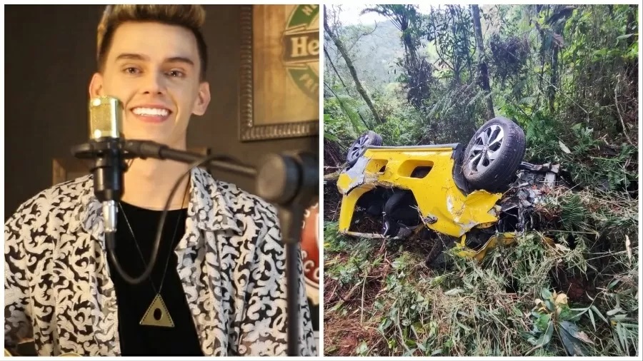 Cantor sertanejo de 23 anos morre após carro cair em ribanceira