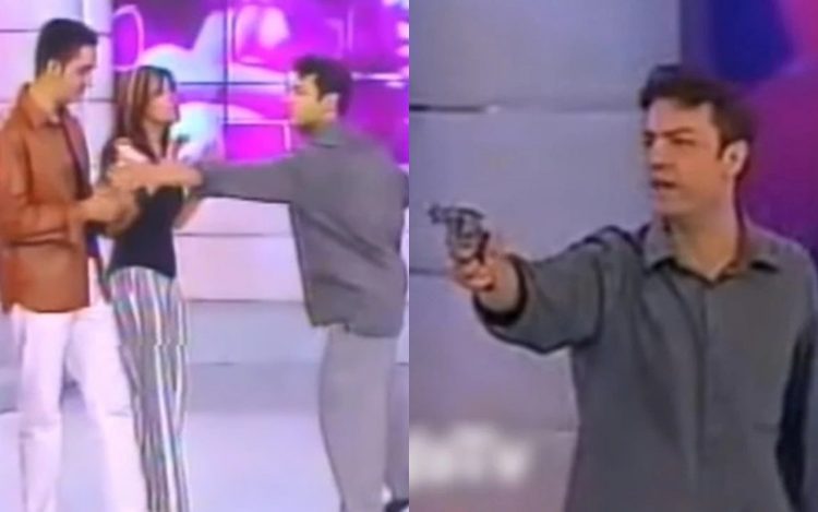 VÍDEO: Em 2004, Marcia Goldschmidt foi surpreendida por homem armado durante programa ao vivo na Band