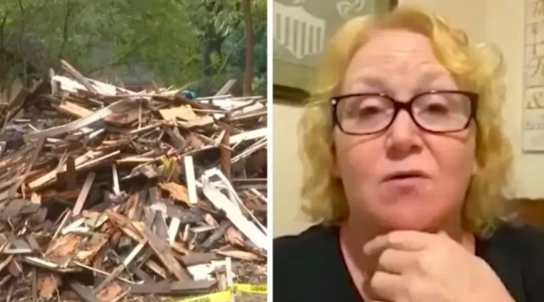 Pilha de escombros: moradora encontra a própria casa demolida por engano ao voltar de férias