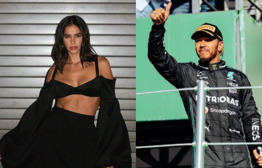 Internautas apontam indícios de romance entre Bruna Marquezine e o piloto Lewis Hamilton