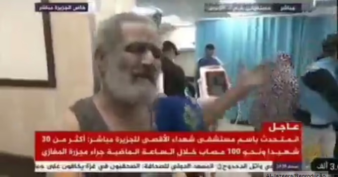 VÍDEO: Palestino critica Hamas ao vivo por se esconder em hospital