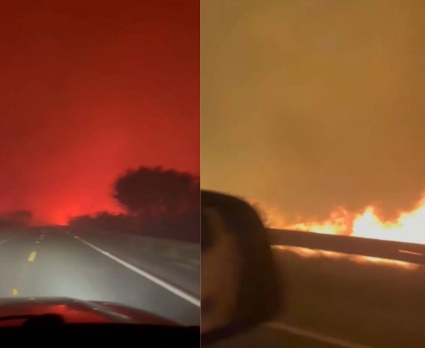 Pantanal em chamas: vídeo mostra túnel de fogo em MT e MS; ASSISTA