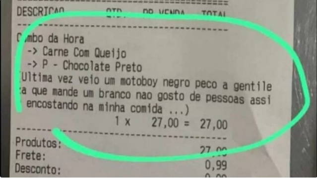 Racismo em pedido de pastelaria foi forjado por dono do local, diz polícia