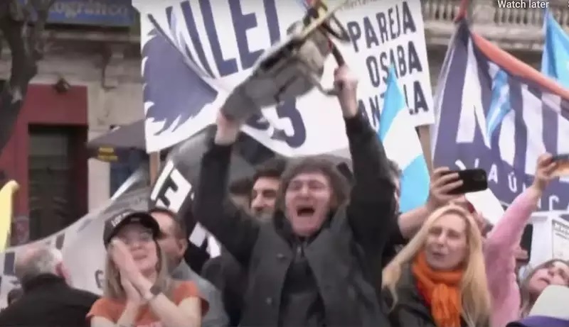 ‘Argentina respira liberdade!’, afirma Milei, eleito com mais de 10 pontos de vantagem