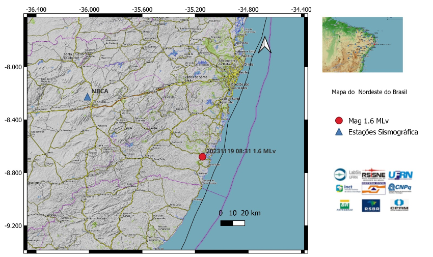 Laboratório da UFRN identifica tremores de terra no Nordeste