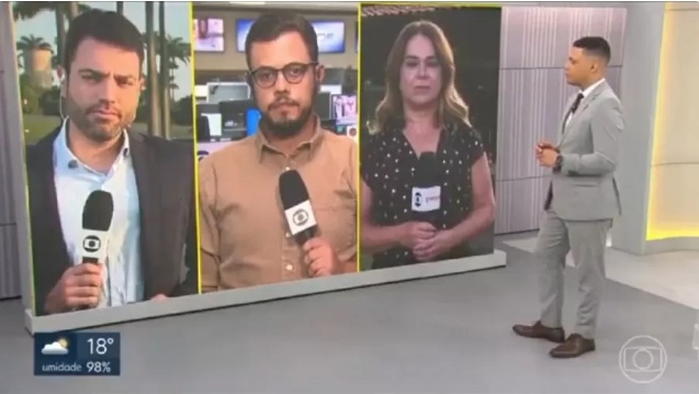 VÍDEO: Repórter da Globo comete gafe e chama âncora de 'fralda' ao vivo; veja