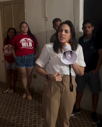 VÍDEO: Pré-candidata a prefeita apoia invasão de prédio em área de luxo de Natal; ASSISTA