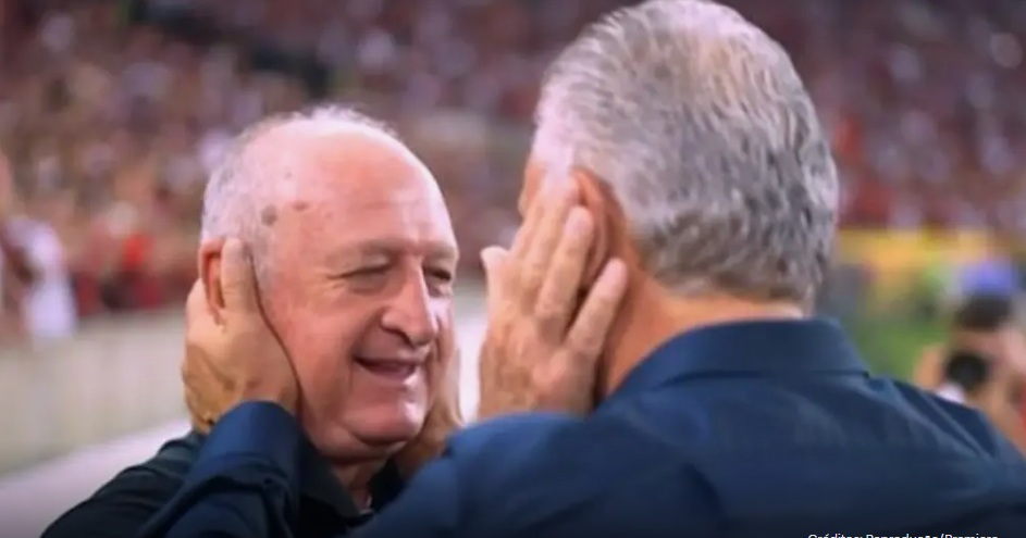 [VÍDEO] Fla x Atlético: Tite e Felipão se abraçam e rompem silêncio após 13 anos