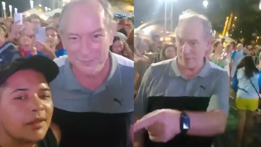 VÍDEO: Ciro Gomes dá tapa no rosto de homem após ser chamado de bandido