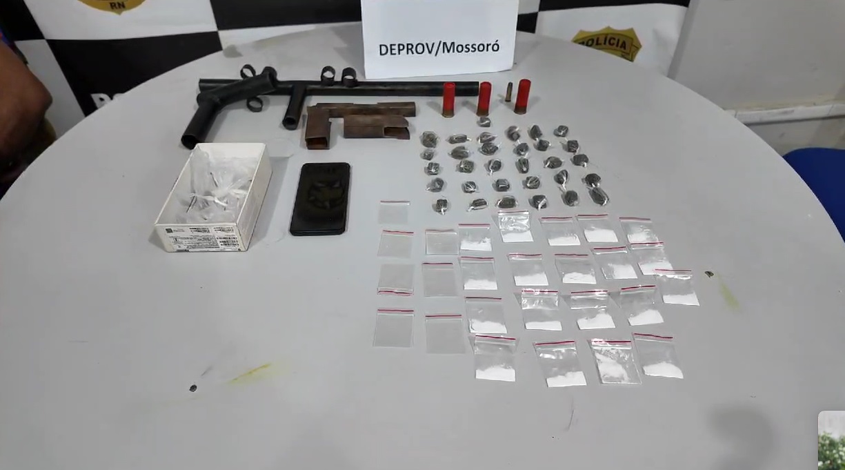 Homem é preso por tráfico de drogas em Mossoró