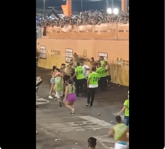 VÍDEO: Imagens mostram briga generalizada no Carnatal; ASSISTA