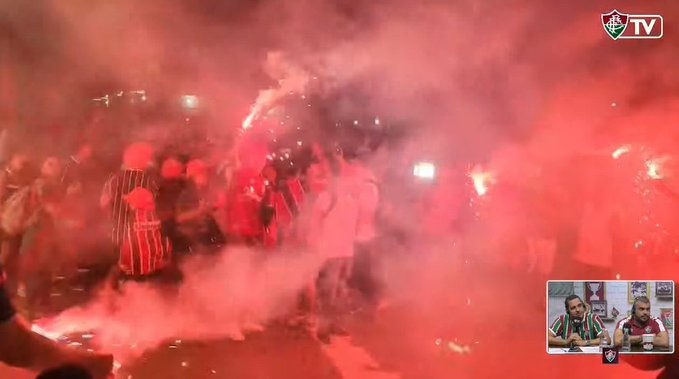 VÍDEO: Fluminense embarca para o Mundial de Clubes com festa da torcida