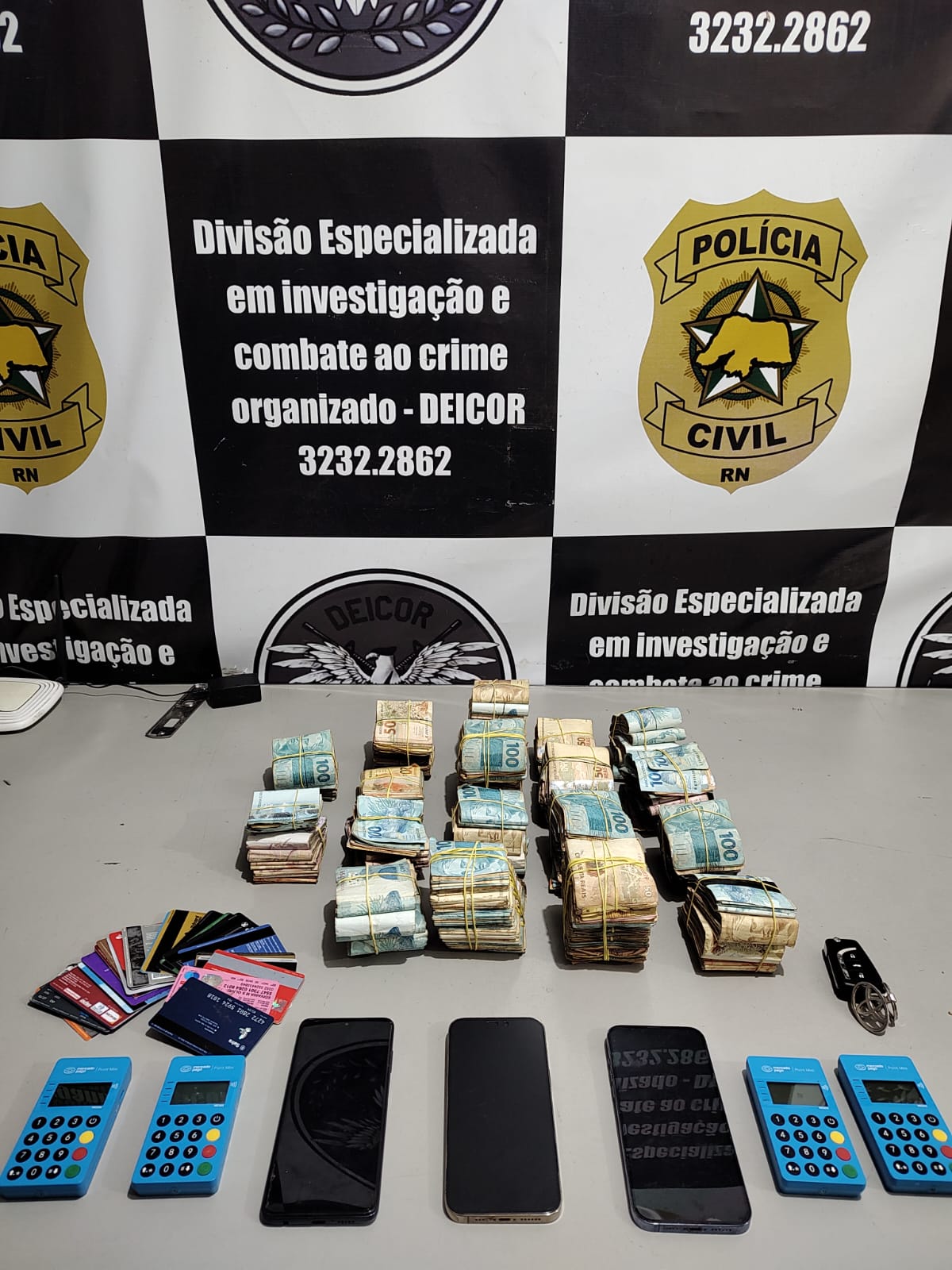 PC e MP deflagram operação no RN e no Ceará e apreendem mais de R$ 90 mil