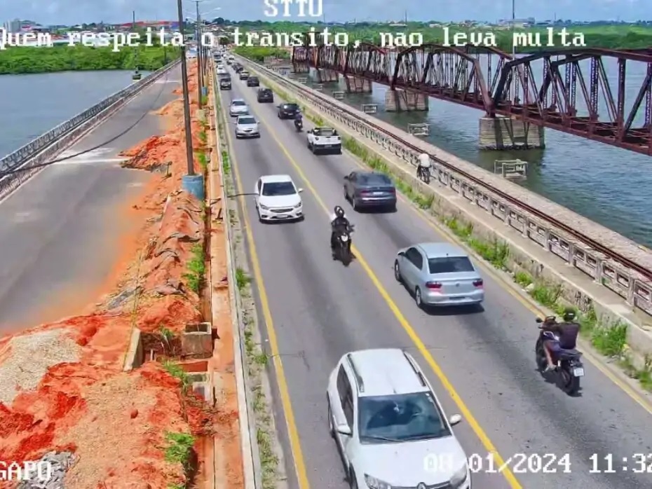 Restrição na ponte de Igapó já está valendo e motoristas podem ser multados, diz DNIT