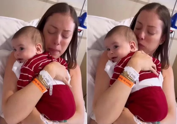 VÍDEO: Com leucemia, Fabiana Justus chora ao saber que não pode amamentar