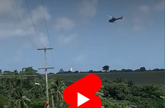 Vídeo mostra tiros sendo disparados contra helicóptero Potiguar 1 no RN; assista