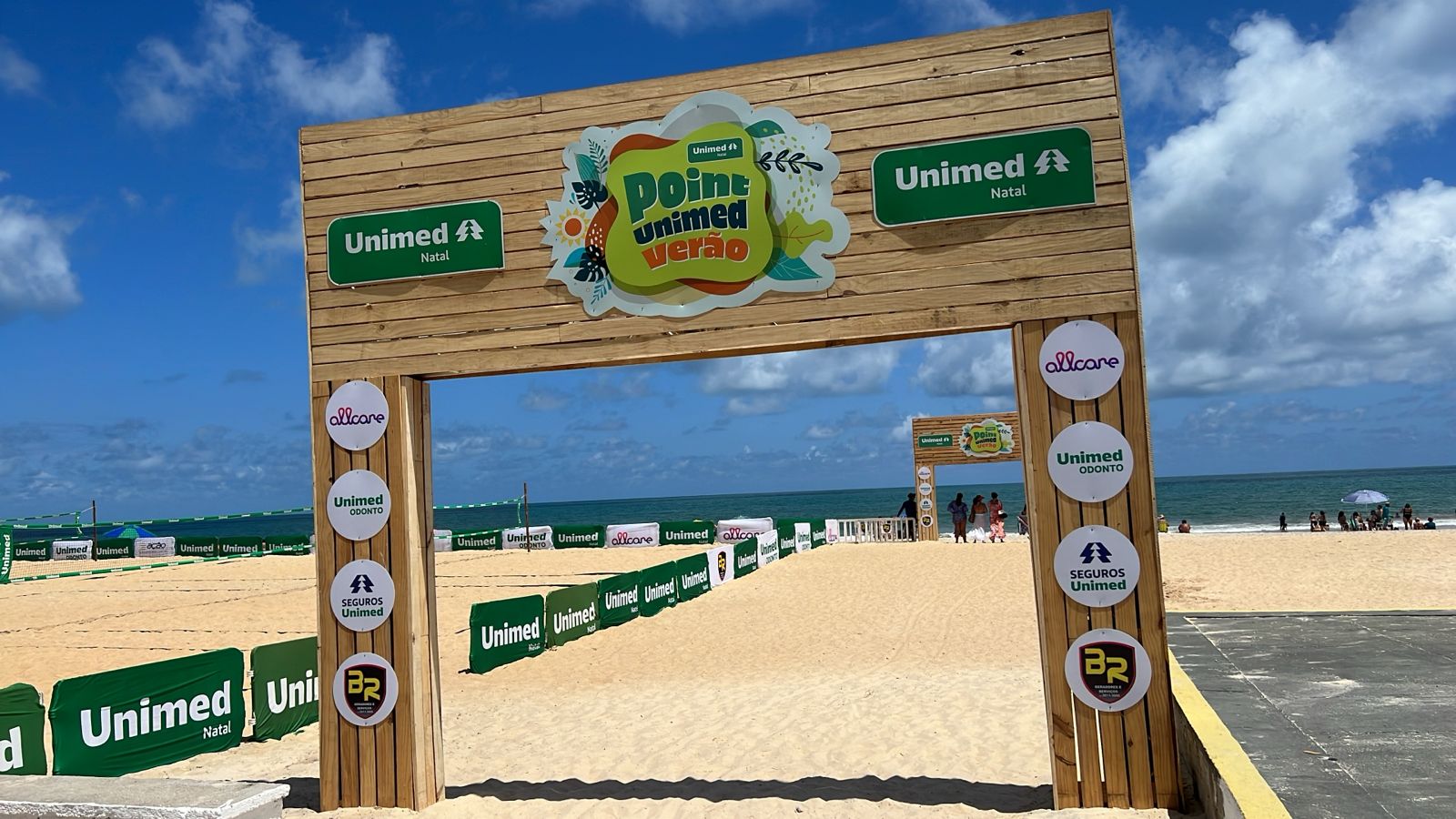 Point Unimed Verão tem programação esportiva gratuita até 14 de fevereiro, na Praia de Pirangi
