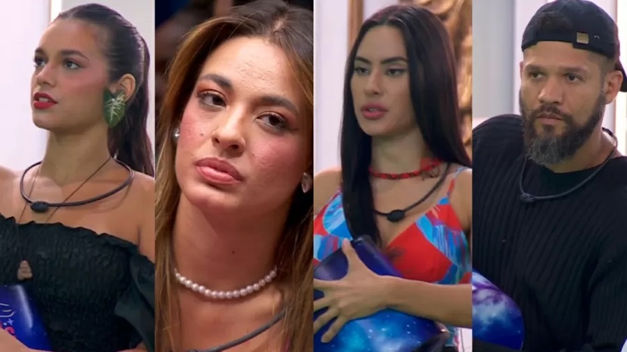 BBB 24: Alane, Beatriz, Isabelle e Juninho estão no 7º Paredão