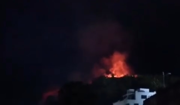 VÍDEO: Incêndio no Morro do Careca; ASSISTA