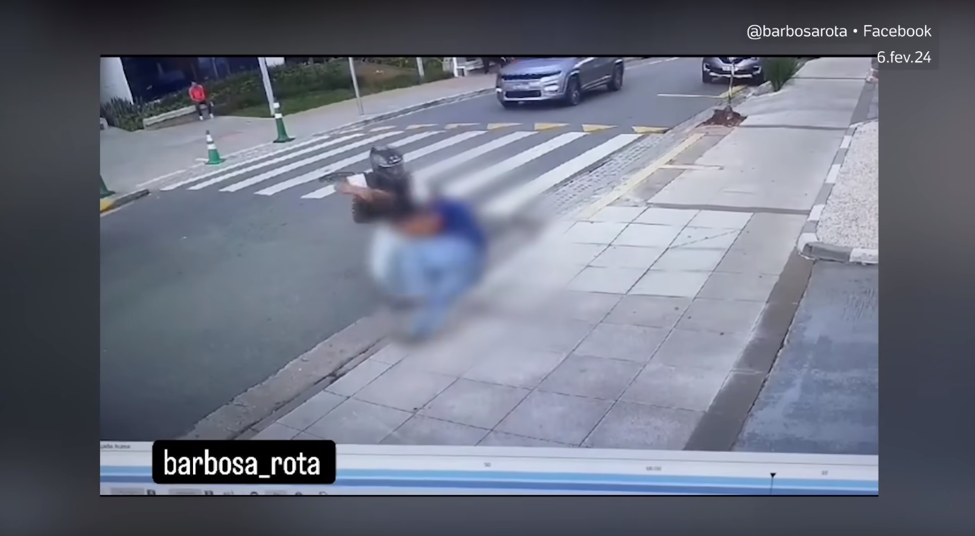 VÍDEO: Policial não resiste e morre baleado durante tentativa de assalto